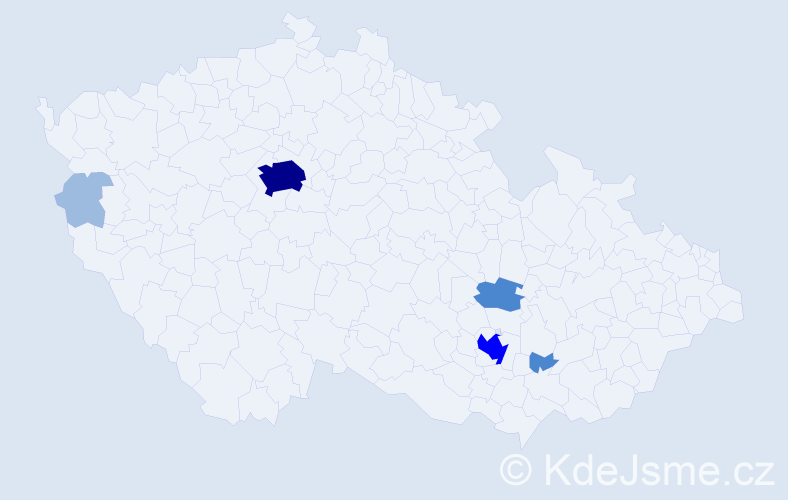 Příjmení: 'Viktoryn', počet výskytů 12 v celé ČR
