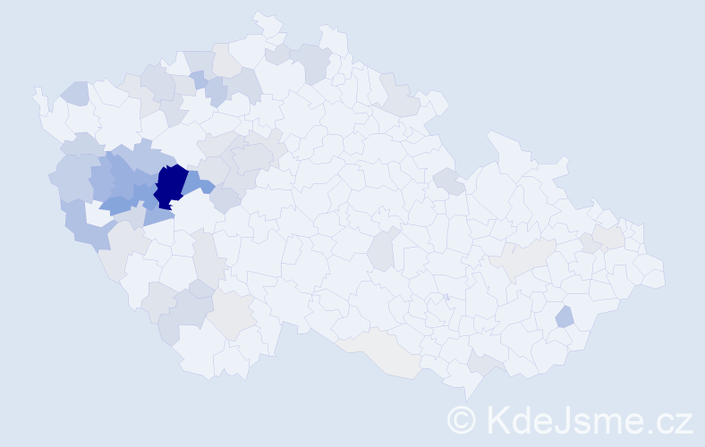 Příjmení: 'Krocová', počet výskytů 315 v celé ČR
