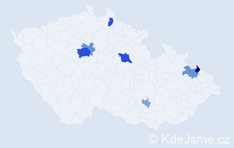 Příjmení: 'Knappe', počet výskytů 31 v celé ČR