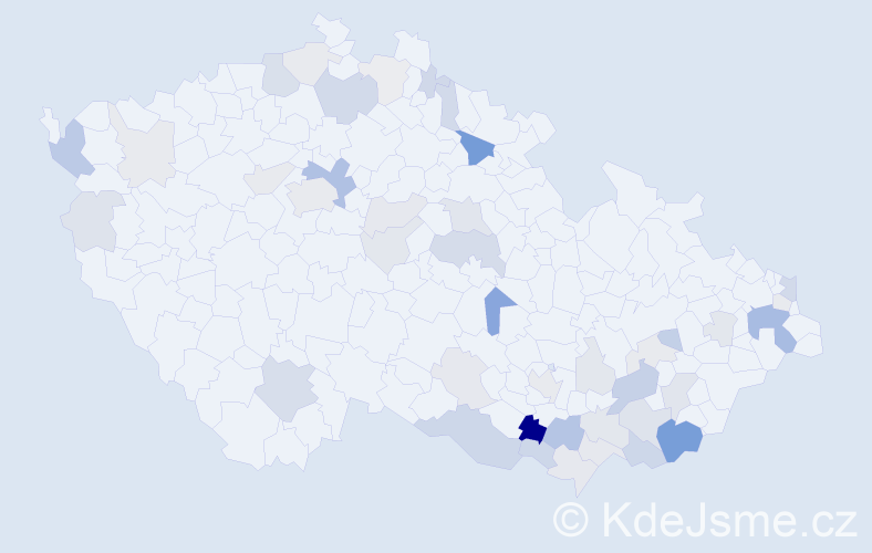Příjmení: 'Zigo', počet výskytů 113 v celé ČR