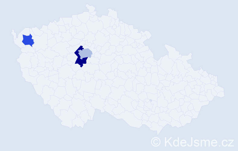 Příjmení: 'Gurova', počet výskytů 5 v celé ČR