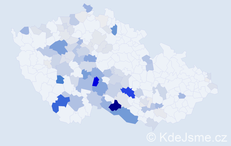 Příjmení: 'Simandl', počet výskytů 337 v celé ČR