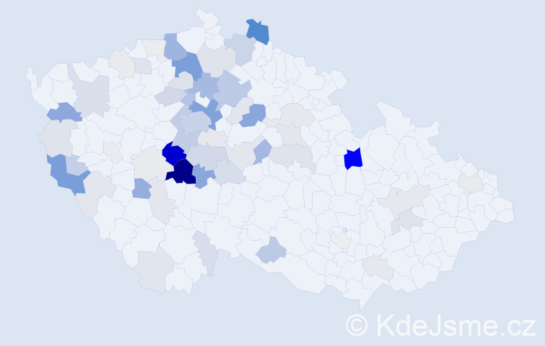 Příjmení: 'Budka', počet výskytů 234 v celé ČR