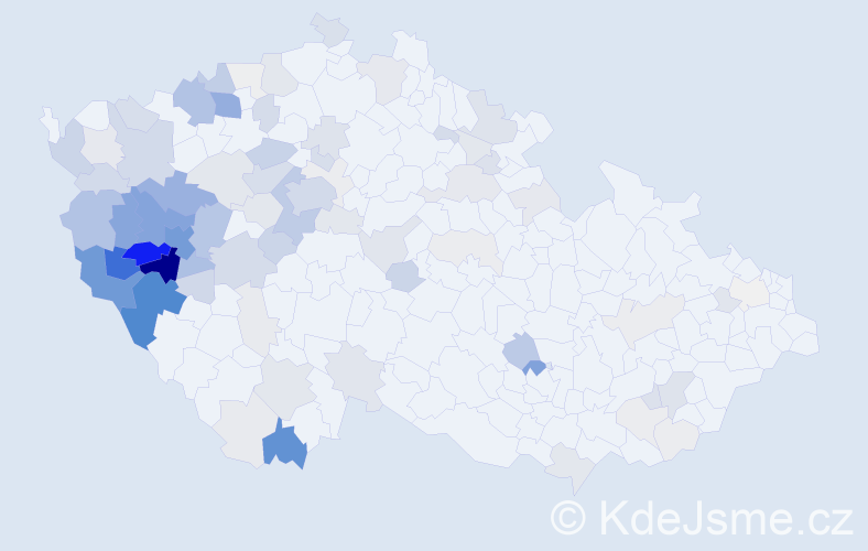 Příjmení: 'Baxa', počet výskytů 414 v celé ČR