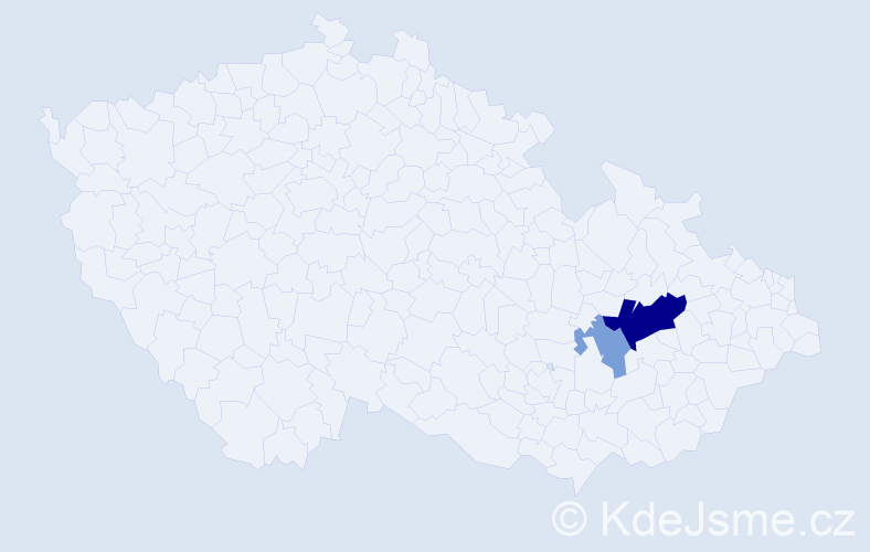 Příjmení: 'Arabčuková', počet výskytů 9 v celé ČR