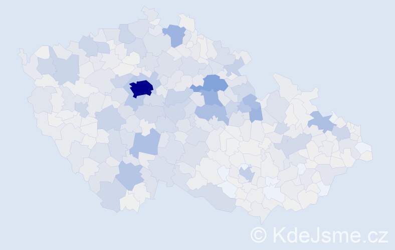 Příjmení: 'Dušková', počet výskytů 5490 v celé ČR