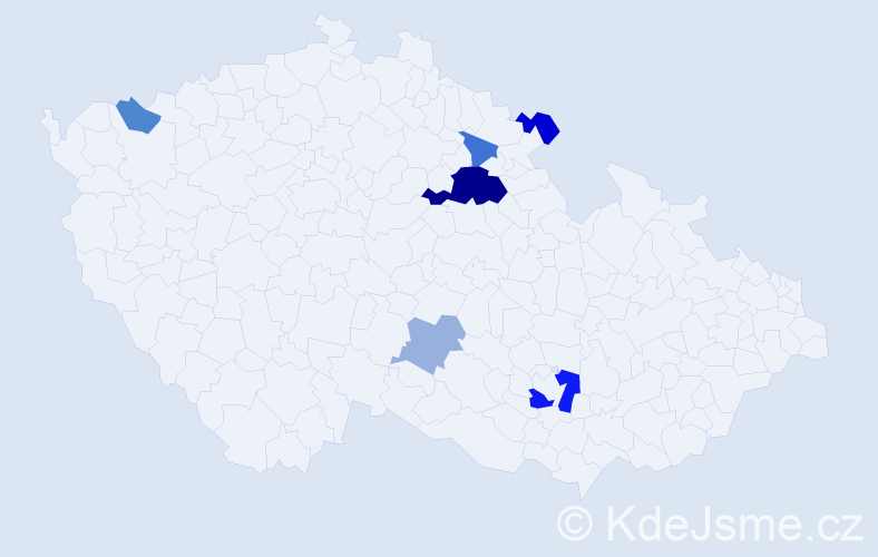 Příjmení: 'Rademacher', počet výskytů 14 v celé ČR