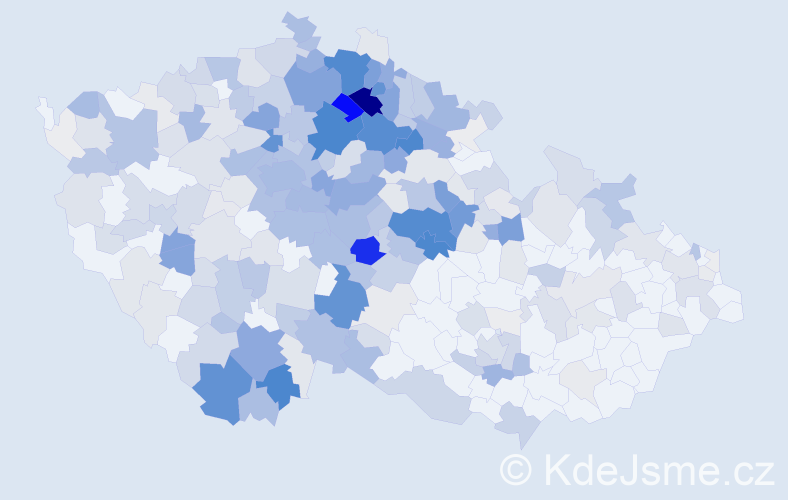 Příjmení: 'Kyselová', počet výskytů 1243 v celé ČR