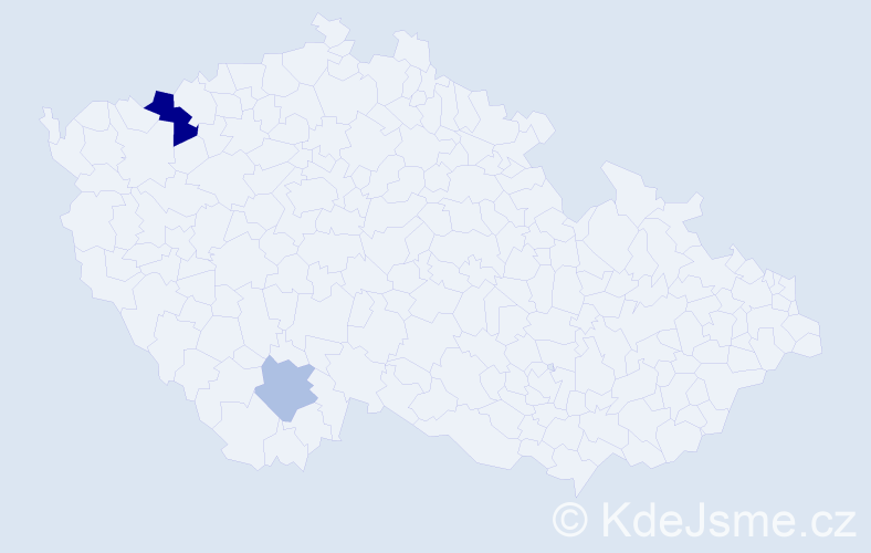 Příjmení: 'Smiljeková', počet výskytů 4 v celé ČR