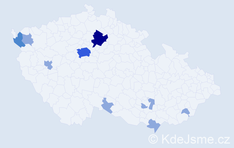 Příjmení: 'Leonhardtová', počet výskytů 16 v celé ČR