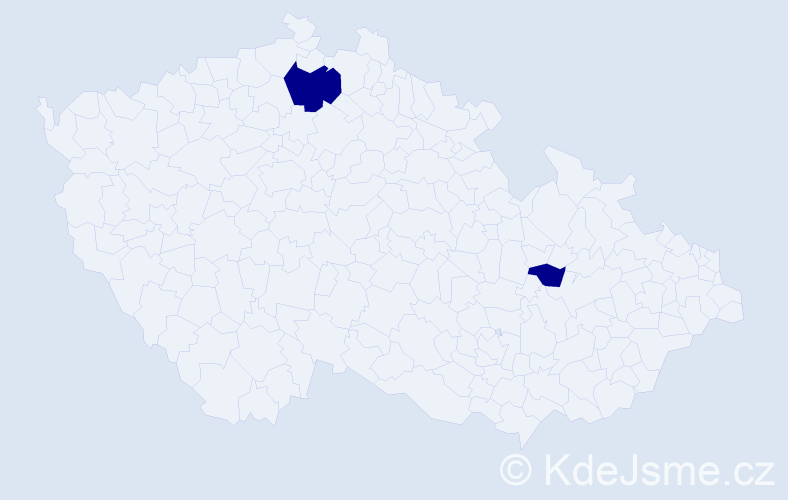 Příjmení: 'Robbins', počet výskytů 2 v celé ČR