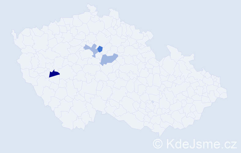 Příjmení: 'Dragunová', počet výskytů 4 v celé ČR