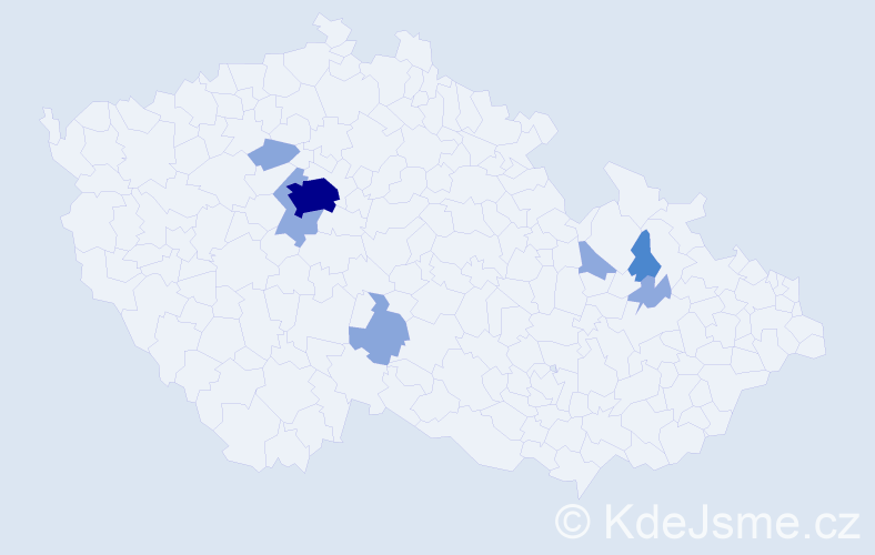 Příjmení: 'Zoth', počet výskytů 20 v celé ČR