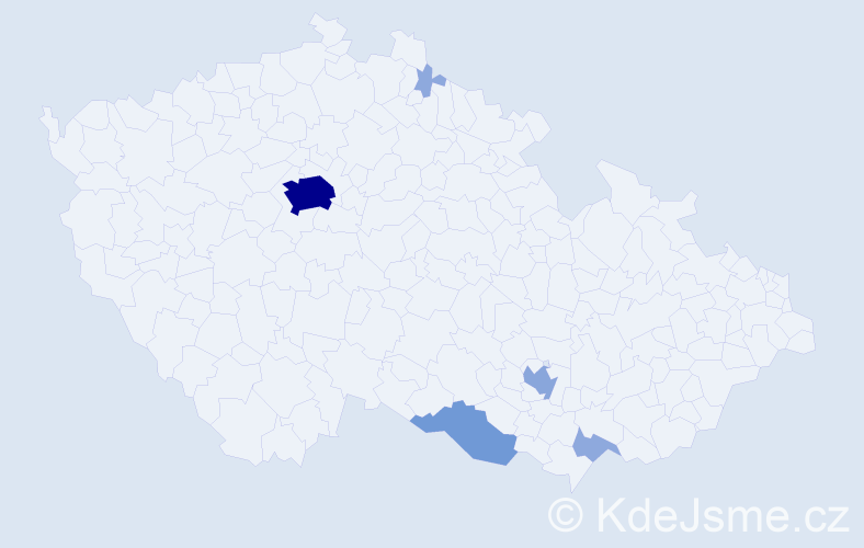Příjmení: 'Nasr', počet výskytů 16 v celé ČR