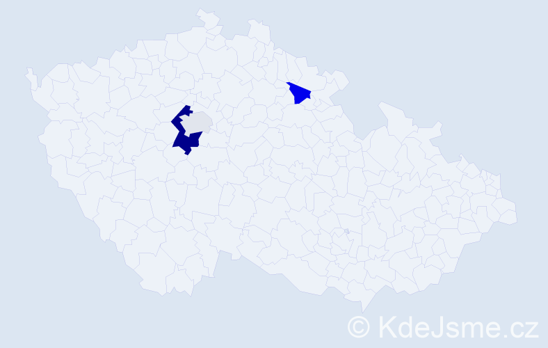 Příjmení: 'Landers', počet výskytů 6 v celé ČR