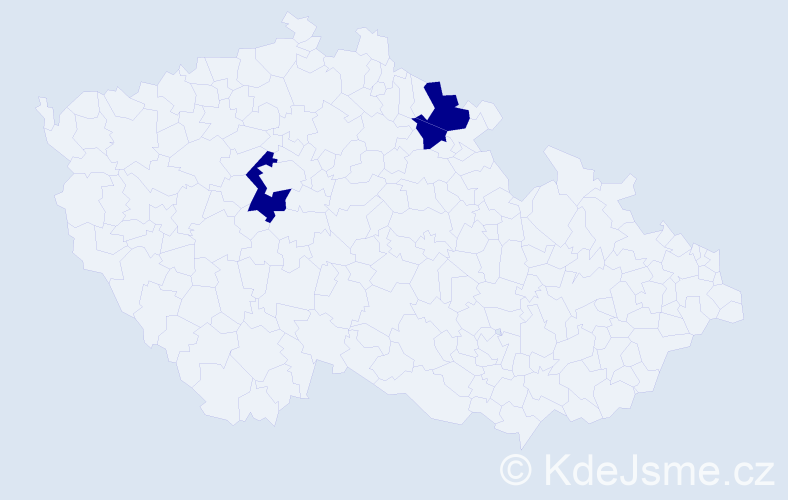 Příjmení: 'Kudernatsch', počet výskytů 6 v celé ČR