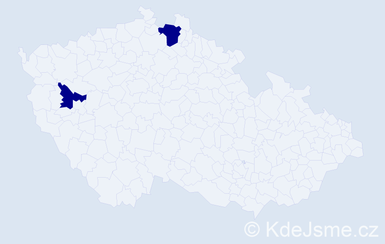 Příjmení: 'Búriová', počet výskytů 2 v celé ČR