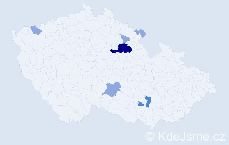Příjmení: 'Rademacher', počet výskytů 14 v celé ČR