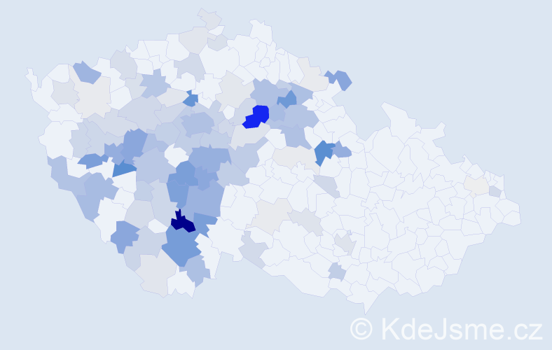 Příjmení: 'Čipera', počet výskytů 378 v celé ČR