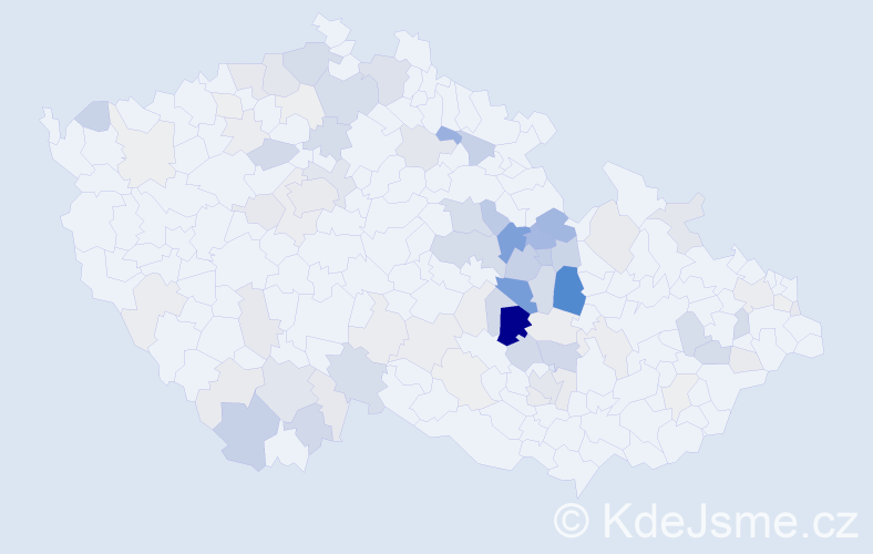 Příjmení: 'Šejnoha', počet výskytů 285 v celé ČR