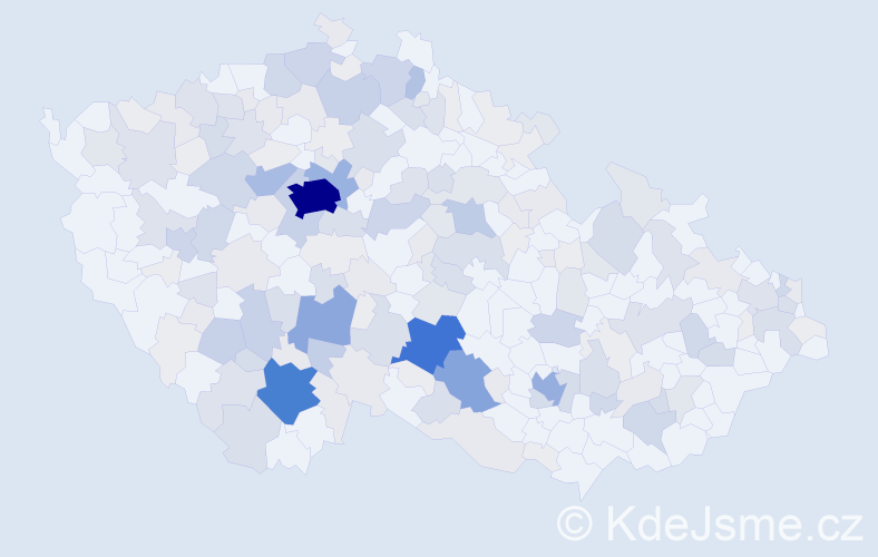 Příjmení: 'Honsová', počet výskytů 738 v celé ČR