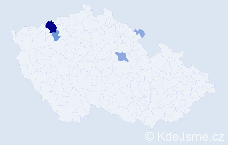 Příjmení: 'Dorinský', počet výskytů 10 v celé ČR