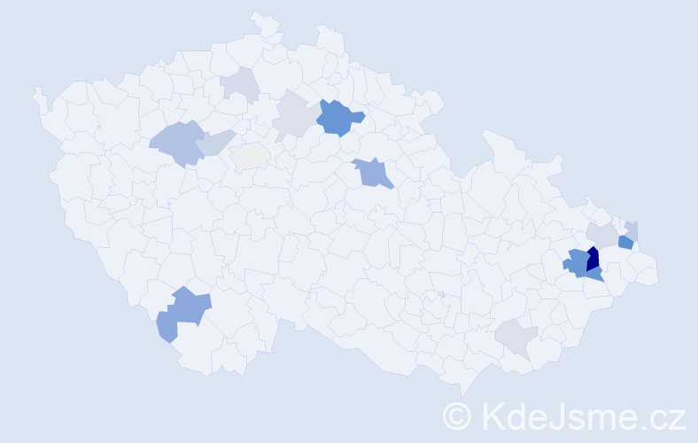 Příjmení: 'Burgert', počet výskytů 54 v celé ČR