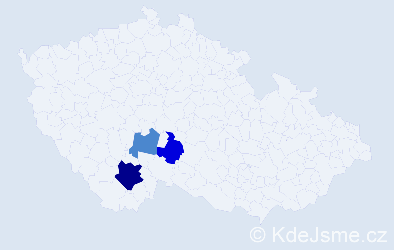 Příjmení: 'Ardolf', počet výskytů 16 v celé ČR