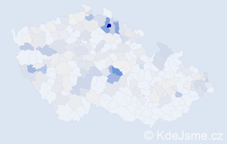 Příjmení: 'Halama', počet výskytů 695 v celé ČR