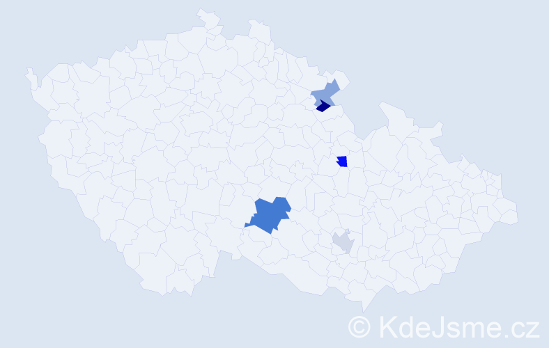 Příjmení: 'Karastojanov', počet výskytů 7 v celé ČR