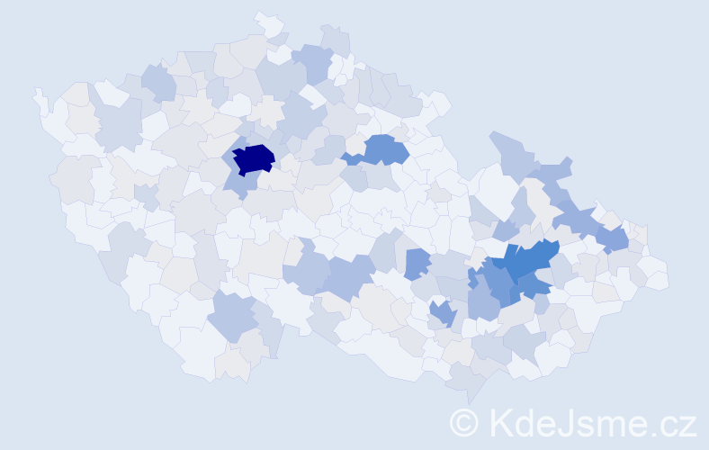 Příjmení: 'Prášilová', počet výskytů 674 v celé ČR