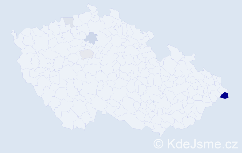 Příjmení: 'Genčev', počet výskytů 14 v celé ČR