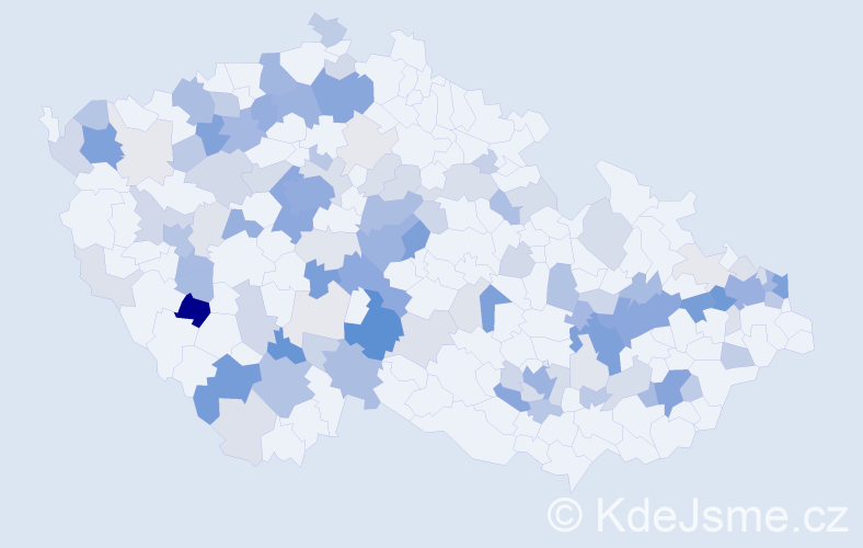 Příjmení: 'Pavlovská', počet výskytů 401 v celé ČR