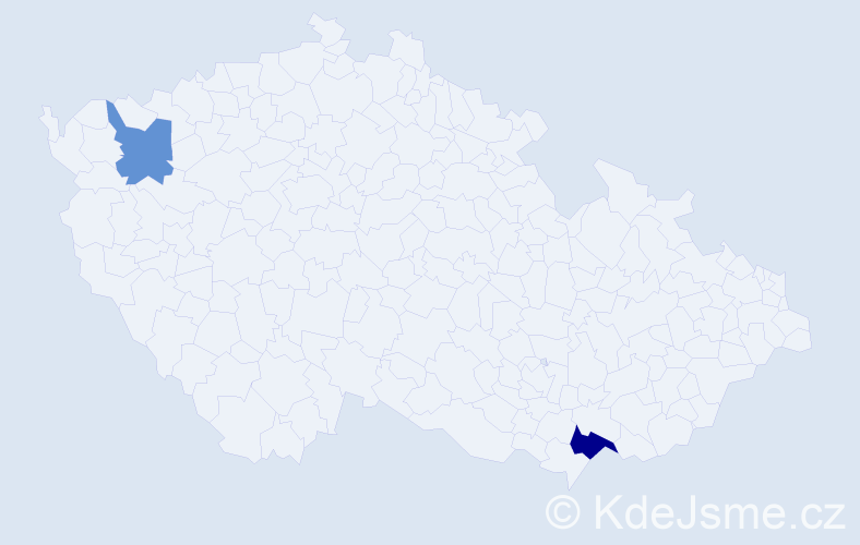 Příjmení: 'Weigle', počet výskytů 3 v celé ČR