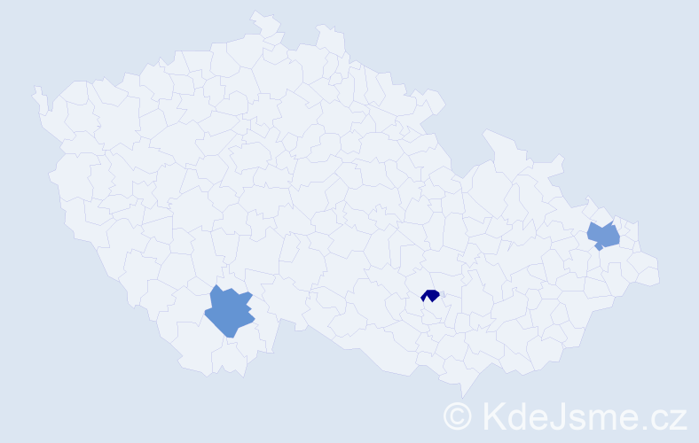 Příjmení: 'Wyatt', počet výskytů 6 v celé ČR