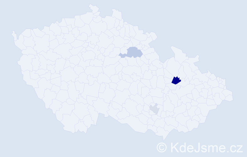 Příjmení: 'Ratschker', počet výskytů 4 v celé ČR