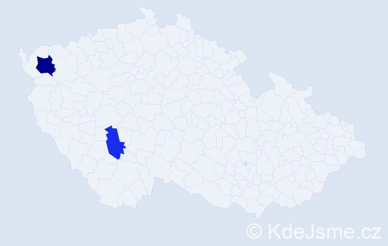 Příjmení: 'Kalamarová', počet výskytů 3 v celé ČR