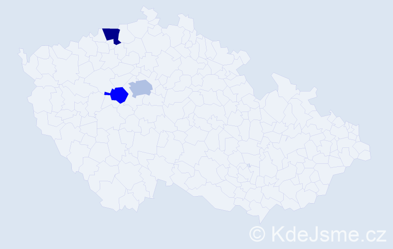 Příjmení: 'Zeithamerová', počet výskytů 5 v celé ČR