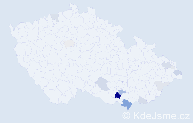 Příjmení: 'Osiková', počet výskytů 33 v celé ČR