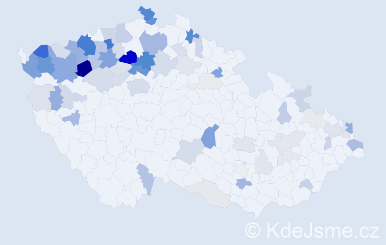 Příjmení: 'Berkiová', počet výskytů 281 v celé ČR
