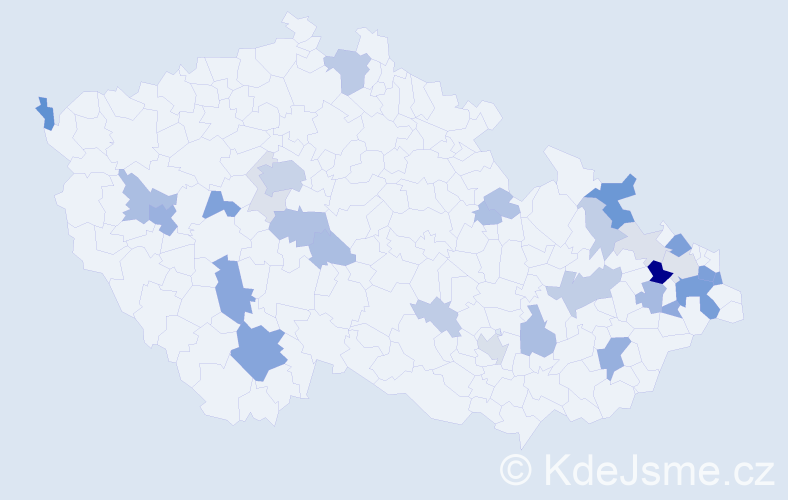 Příjmení: 'Matzner', počet výskytů 95 v celé ČR
