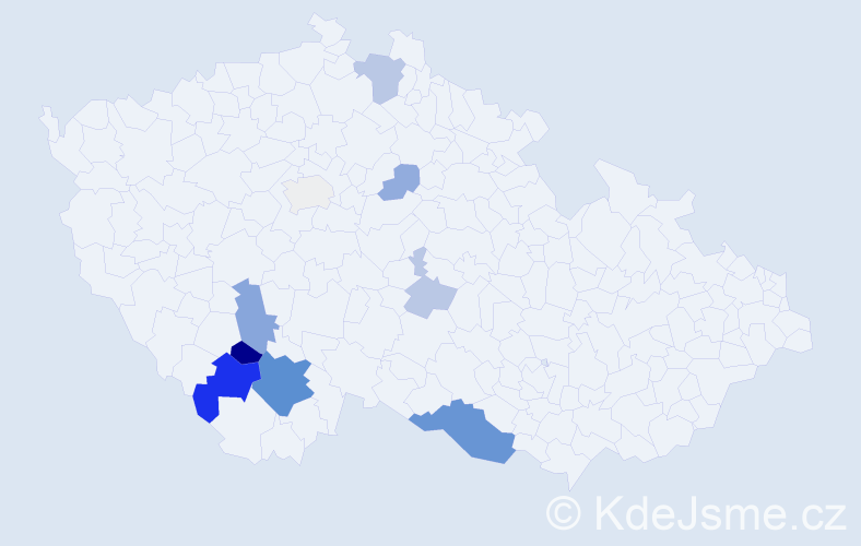 Příjmení: 'Rothschedl', počet výskytů 26 v celé ČR