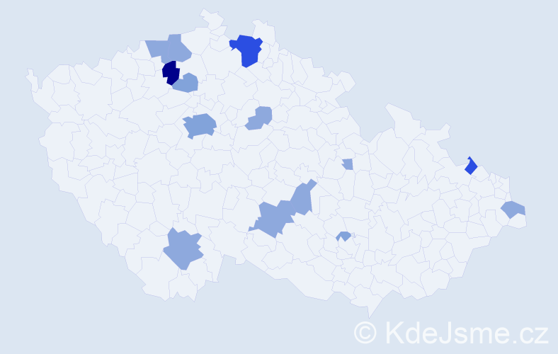 Příjmení: 'Rainer', počet výskytů 32 v celé ČR