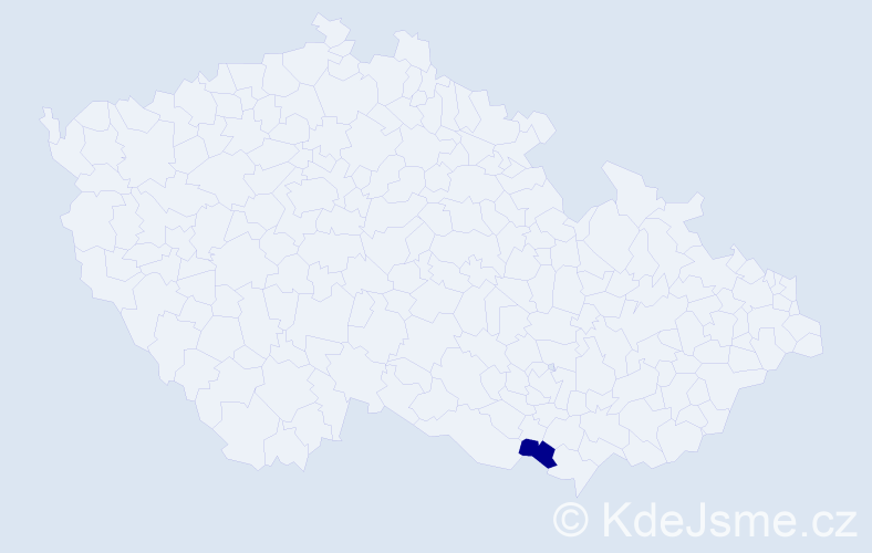 Příjmení: 'Mccormacková', počet výskytů 1 v celé ČR