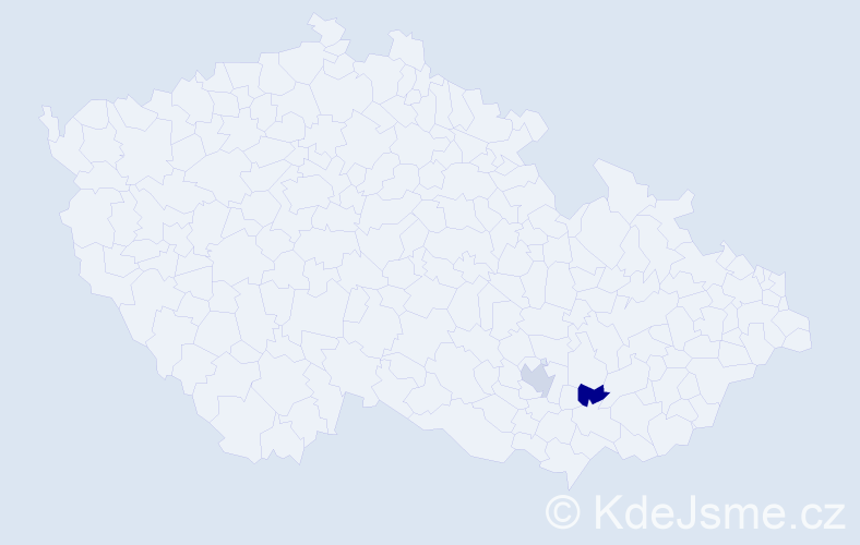 Příjmení: 'Kainka', počet výskytů 2 v celé ČR