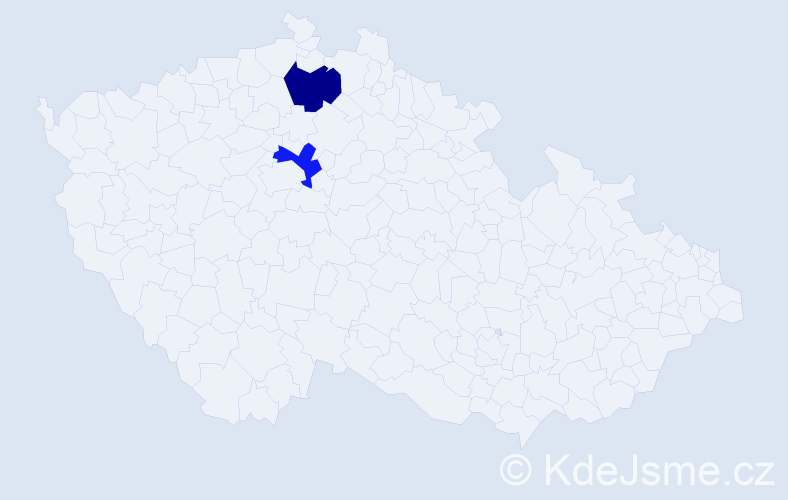 Příjmení: 'Gondolová', počet výskytů 9 v celé ČR