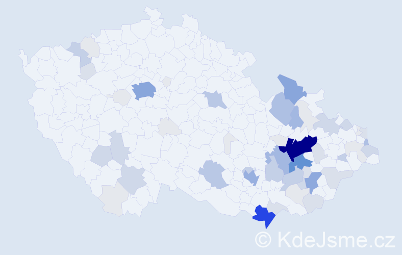 Příjmení: 'Skoupil', počet výskytů 231 v celé ČR