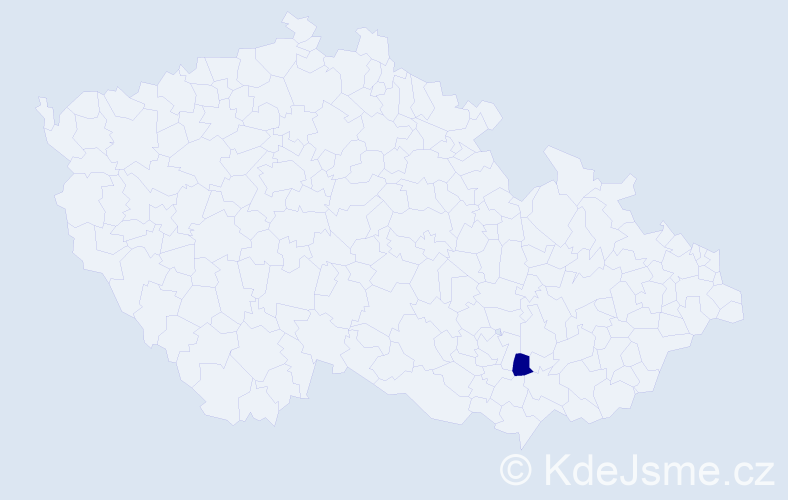 Příjmení: 'Hőblingová', počet výskytů 1 v celé ČR