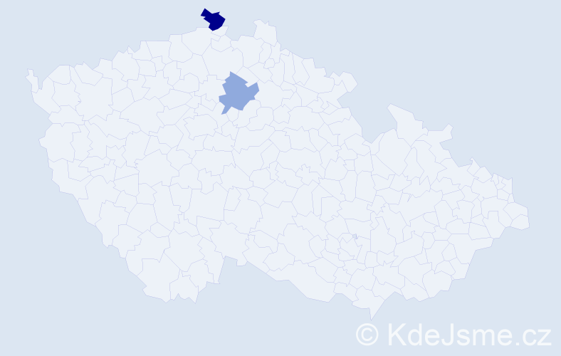 Příjmení: 'Plečko', počet výskytů 3 v celé ČR
