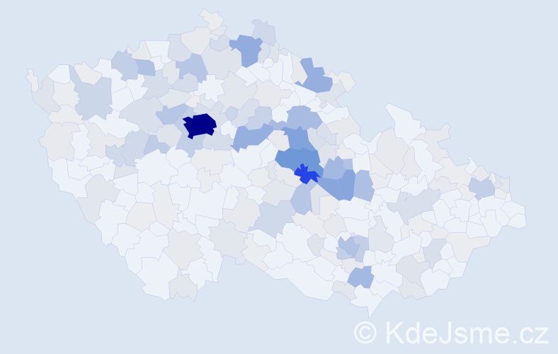 Příjmení: 'Kynclová', počet výskytů 820 v celé ČR